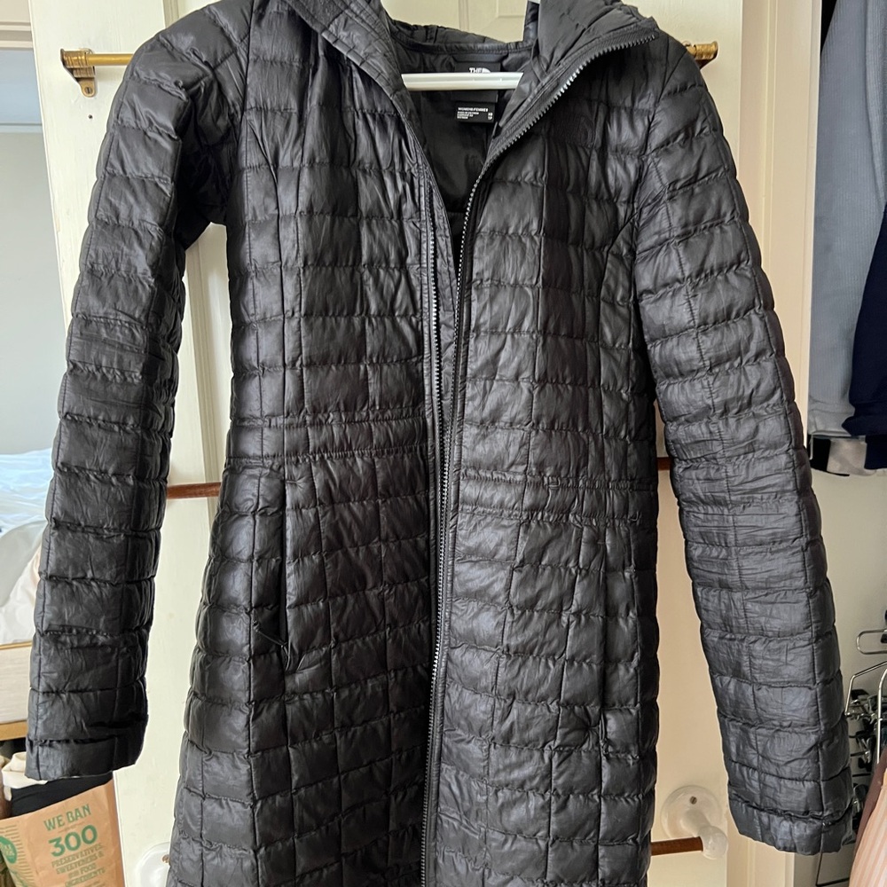 The North Face Black Quilted Long Puffer Coat